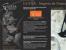 Tablet Screenshot of luxxaofficialwebsite.fr